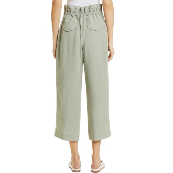 Club Monaco Anreannah Paperbag High Waist Crop Pants size 10 excellent condition - Picture 4 of 15